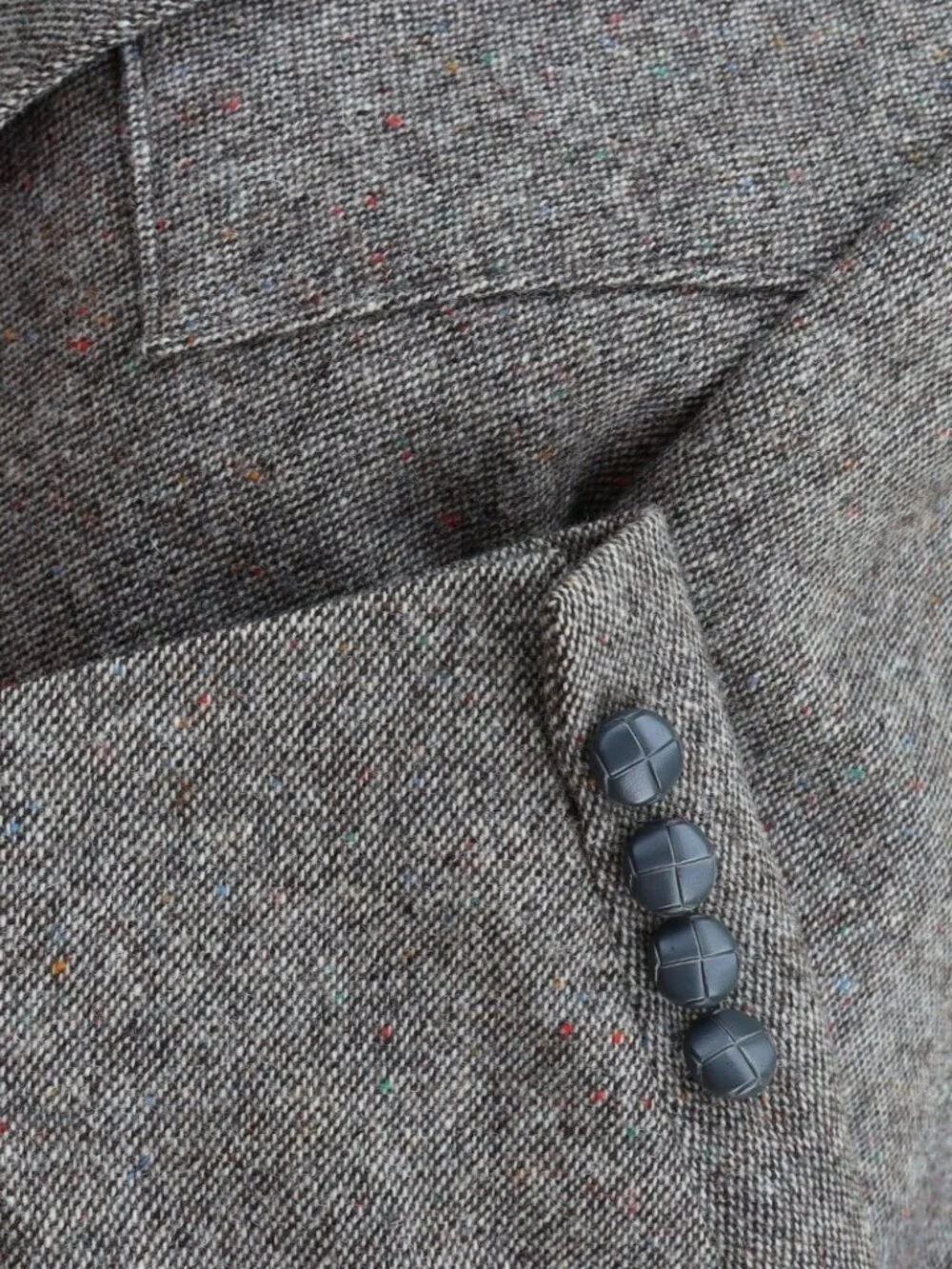 Vintage Grand Entry Western Wool Tweed Blazer Mens 44R USA Cowboy Sport Coat